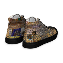 Load image into Gallery viewer, ARTIST DISTRICT GATOR PRINT Men’s high top canvas shoes