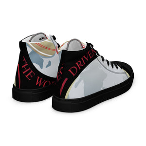 HUG THE WORLD SPECIAL EDITION COLLECTION Men’s high top canvas shoes