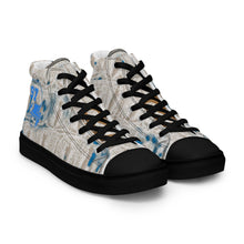 Load image into Gallery viewer, ROYALTY SPORT GATOR PRINT DET. LIONS Men’s high top canvas shoes