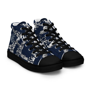 D-BLOCK Men’s high top canvas shoes