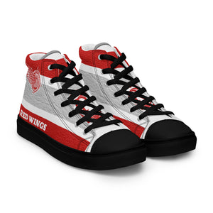 ROYALTY SPORT RED WINGS LEATHER PRINT Men’s high top canvas shoes