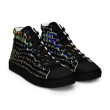 Load image into Gallery viewer, GOLD ROOM Men’s high top canvas shoes