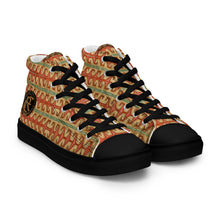 Load image into Gallery viewer, GOLD ROOM Men’s high top canvas shoes