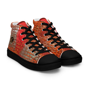 ARTIST DISTRICT GATOR PRINT Men’s high top canvas shoes