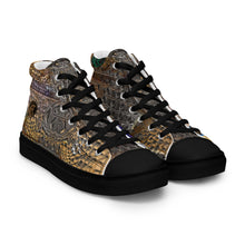 Load image into Gallery viewer, ARTIST DISTRICT GATOR PRINT Men’s high top canvas shoes