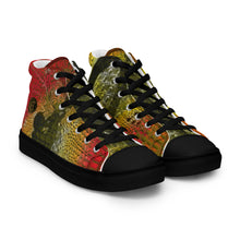 Load image into Gallery viewer, ARTIST DISTRICT GATOR PRINT Men’s high top canvas shoes