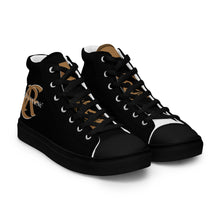 Load image into Gallery viewer, GOLD ROOM Men’s high top canvas shoes