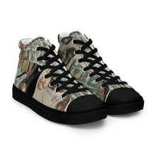 Load image into Gallery viewer, DESIGNER SHOES Men’s high top canvas shoes