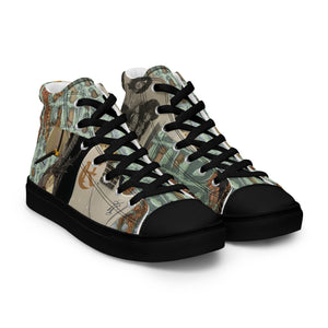 DESIGNER SHOES Men’s high top canvas shoes