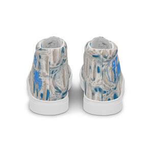 ROYALTY SPORT GATOR PRINT DET. LIONS Men’s high top canvas shoes