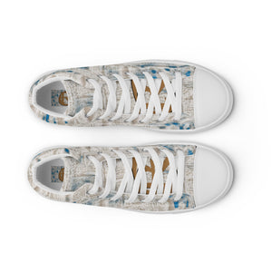ROYALTY SPORT GATOR PRINT DET. LIONS Men’s high top canvas shoes