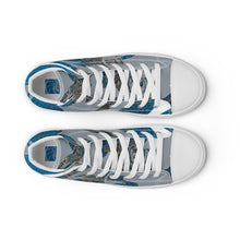 Load image into Gallery viewer, ROYALTY SPORT GATOR PRINT DET. LIONS Men’s high top canvas shoes