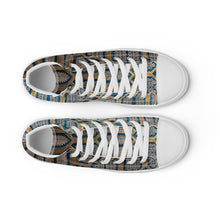 Load image into Gallery viewer, GOLD ROOM Men’s high top canvas shoes