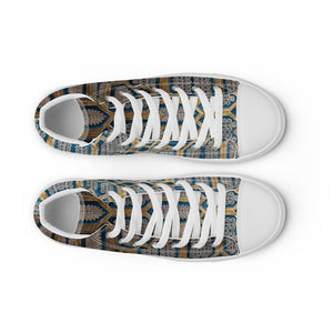 GOLD ROOM Men’s high top canvas shoes