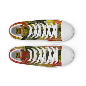 ARTIST DISTRICT GATOR PRINT Men’s high top canvas shoes