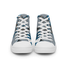 Load image into Gallery viewer, ROYALTY SPORT GATOR PRINT DET. LIONS Men’s high top canvas shoes