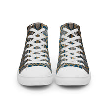 Load image into Gallery viewer, GOLD ROOM Men’s high top canvas shoes