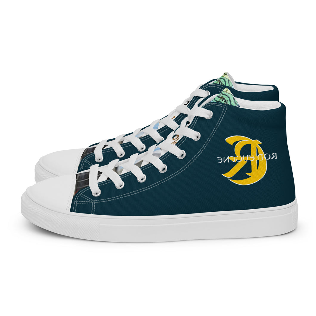 DETROIT GRAND PRIX Men’s high top canvas shoes