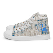 Load image into Gallery viewer, ROYALTY SPORT GATOR PRINT DET. LIONS Men’s high top canvas shoes