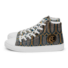 Load image into Gallery viewer, GOLD ROOM Men’s high top canvas shoes