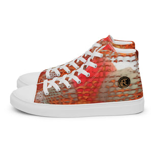 ARTIST DISTRICT GATOR PRINT Men’s high top canvas shoes