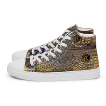 Load image into Gallery viewer, ARTIST DISTRICT GATOR PRINT Men’s high top canvas shoes