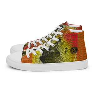 ARTIST DISTRICT GATOR PRINT Men’s high top canvas shoes