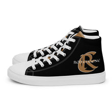 Load image into Gallery viewer, GOLD ROOM Men’s high top canvas shoes