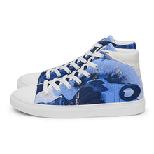 Load image into Gallery viewer, DESIGNER SHOES Men’s high top canvas shoes