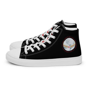 HUG THE WORLD SPECIAL EDITION COLLECTION Men’s high top canvas shoes