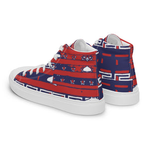 J-4 COLLECTION Men’s high top canvas shoes