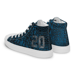 ROYALTY SPORT GATOR PRINT DET. LIONS 20 Men’s high top canvas shoes