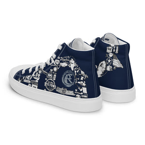 D-BLOCK Men’s high top canvas shoes