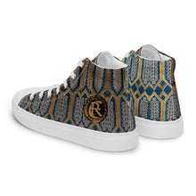 Load image into Gallery viewer, GOLD ROOM Men’s high top canvas shoes