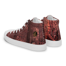 Load image into Gallery viewer, ARTIST DISTRICT GATOR PRINT Men’s high top canvas shoes