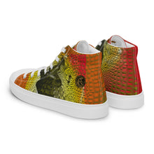 Load image into Gallery viewer, ARTIST DISTRICT GATOR PRINT Men’s high top canvas shoes