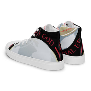 HUG THE WORLD SPECIAL EDITION COLLECTION Men’s high top canvas shoes