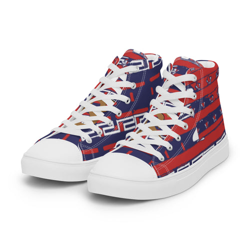 J-4 COLLECTION Men’s high top canvas shoes