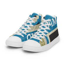 Load image into Gallery viewer, COMPUTERS OVER GUNS Men’s high top canvas shoes