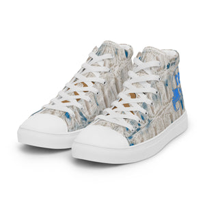 ROYALTY SPORT GATOR PRINT DET. LIONS Men’s high top canvas shoes
