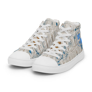 ROYALTY SPORT GATOR PRINT DET. LIONS Men’s high top canvas shoes