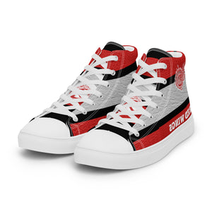 ROYALTY SPORT RED WINGS LEATHER PRINT Men’s high top canvas shoes