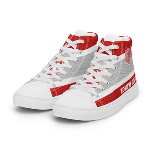 ROYALTY SPORT RED WINGS LEATHER PRINT Men’s high top canvas shoes