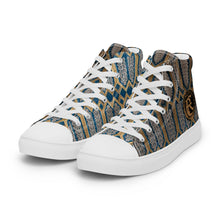 Load image into Gallery viewer, GOLD ROOM Men’s high top canvas shoes