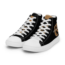 Load image into Gallery viewer, GOLD ROOM Men’s high top canvas shoes