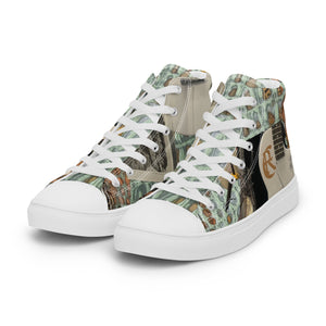 DESIGNER SHOES Men’s high top canvas shoes