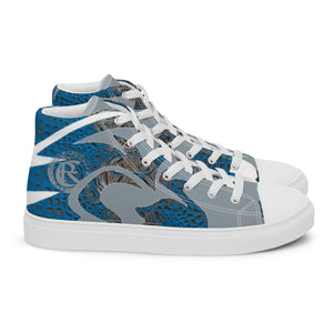 ROYALTY SPORT GATOR PRINT DET. LIONS Men’s high top canvas shoes