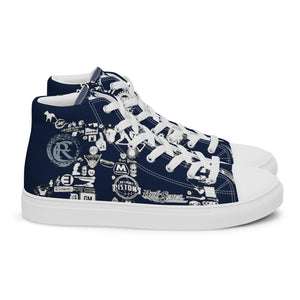 D-BLOCK Men’s high top canvas shoes