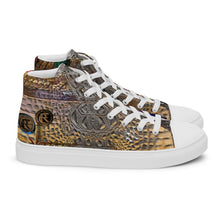 Load image into Gallery viewer, ARTIST DISTRICT GATOR PRINT Men’s high top canvas shoes