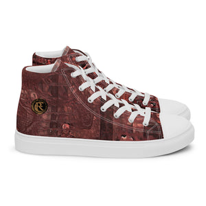 ARTIST DISTRICT GATOR PRINT Men’s high top canvas shoes